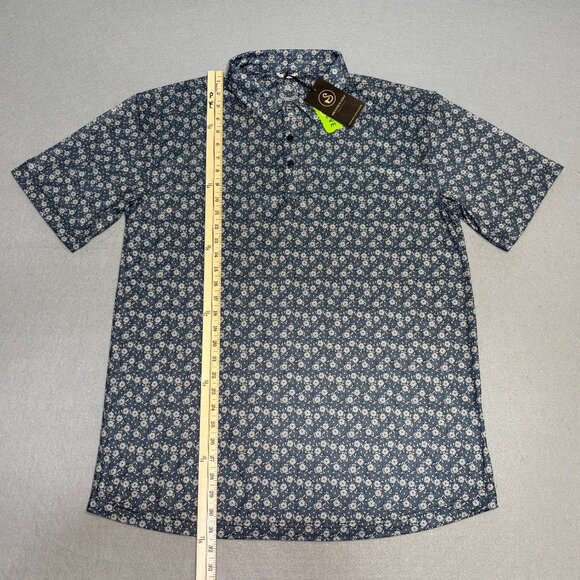 Swannies Men’s Golf Clark Polo Shirt Vintage Indigo Gray Size XL Lightweight NWT - Picture 3 of 9